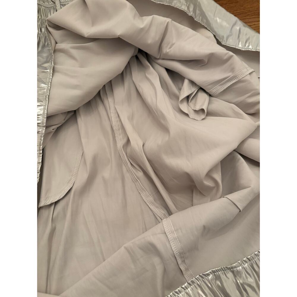 Ciao Lucia Metallic Georgina Foiled Satin Midi Dress Size medium - Picture 5 of 6